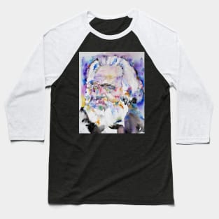 KARL MARX watercolor portrait .4 Baseball T-Shirt